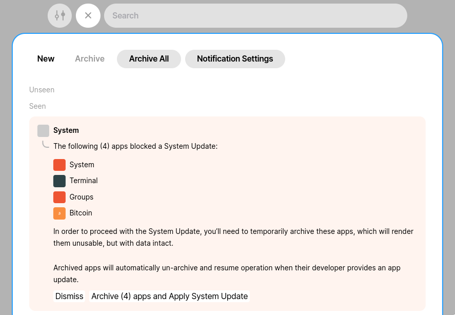 apply system update
screenshot